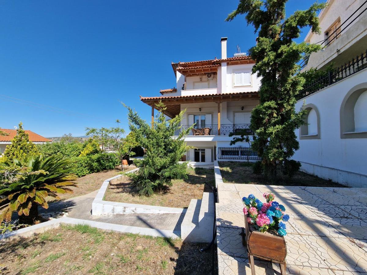 Villa Liana : Luxury Villa With Fantastic Sea View, Near Airport Pórto Ráfti Zewnętrze zdjęcie